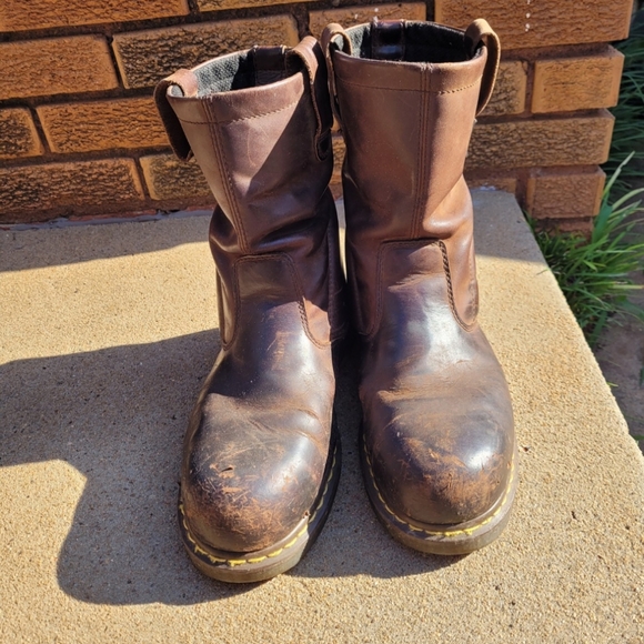 Dr Martens Air Wair Industrial Steel Toe Boots DMs  ASTM F2413-05 Men Size 12M - Picture 2 of 16